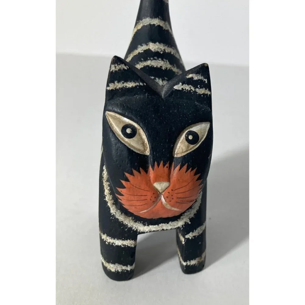 Wooden Scaredy Cat Black Stripe 2‎ x 5.75